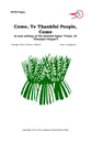 Come, Ye Thankful People, Come SATB choral sheet music cover